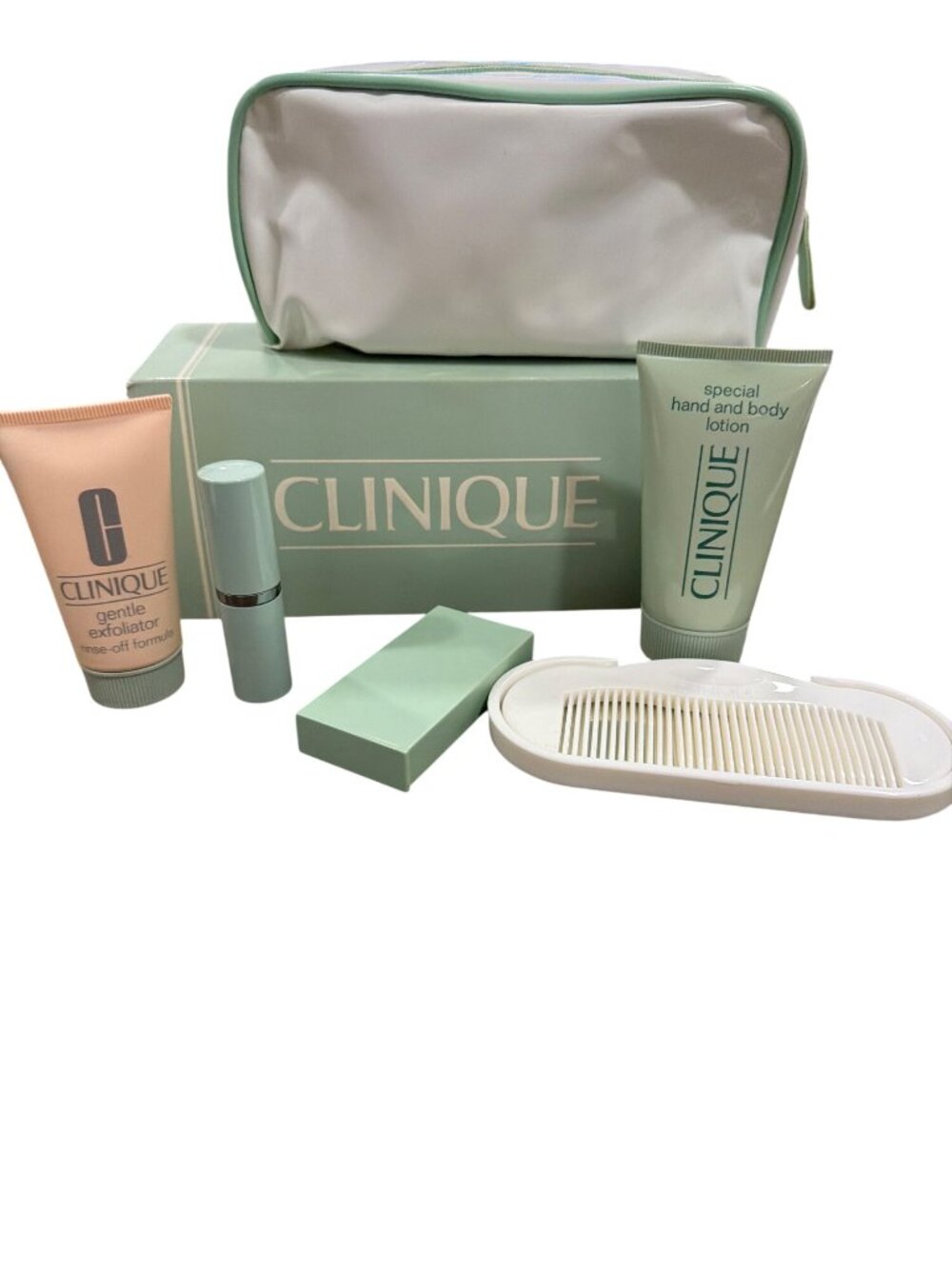 Clinique Eye Shadow & Ginger Flower Lipstick Gift Set With Bag